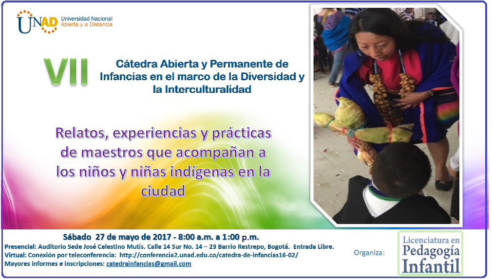 Invitación VII Cátedra Abierta y permanente de Infancias